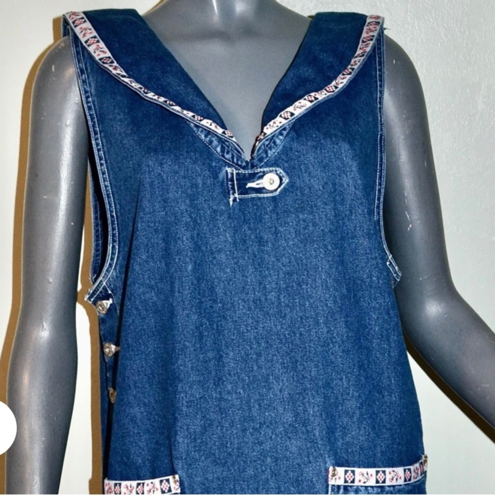 Nautical Denim Sheath Dress